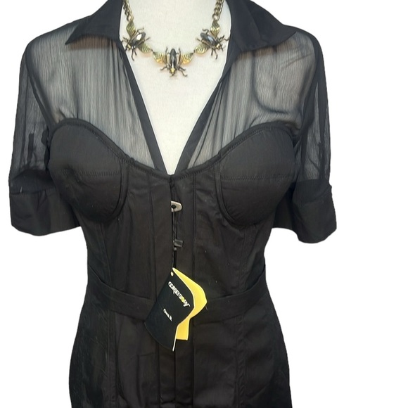 Corset Story Dress Black - Picture 2 of 8